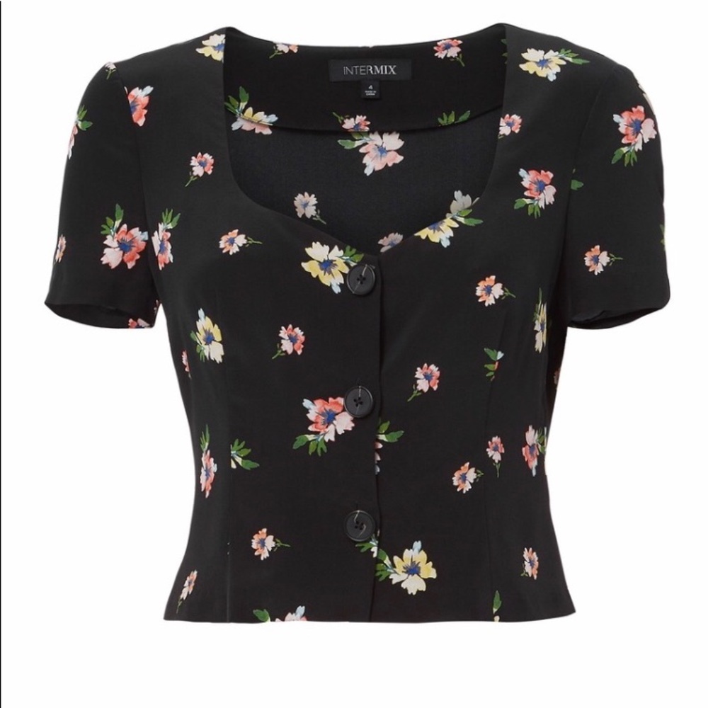 Floral print blouse